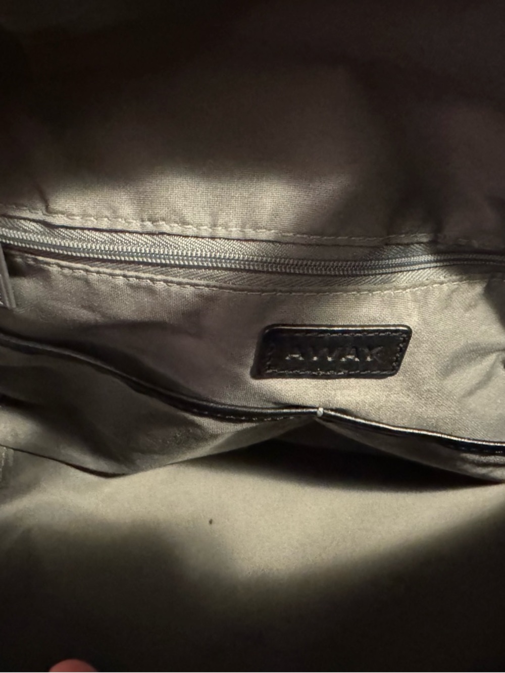 Navy AWAY Travel Duffel Bag with Black Leather Handles 20 L - Picture 9 of 16